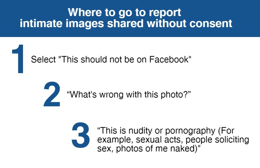 How to report a picture posted without your consent